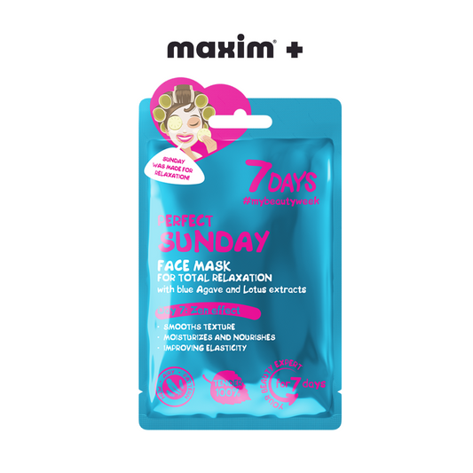 7DAYS Perfect Sunday Sheet Mask – Μάσκα Προσώπου Αναζωογόνησης Χαλάρωσης (28g)