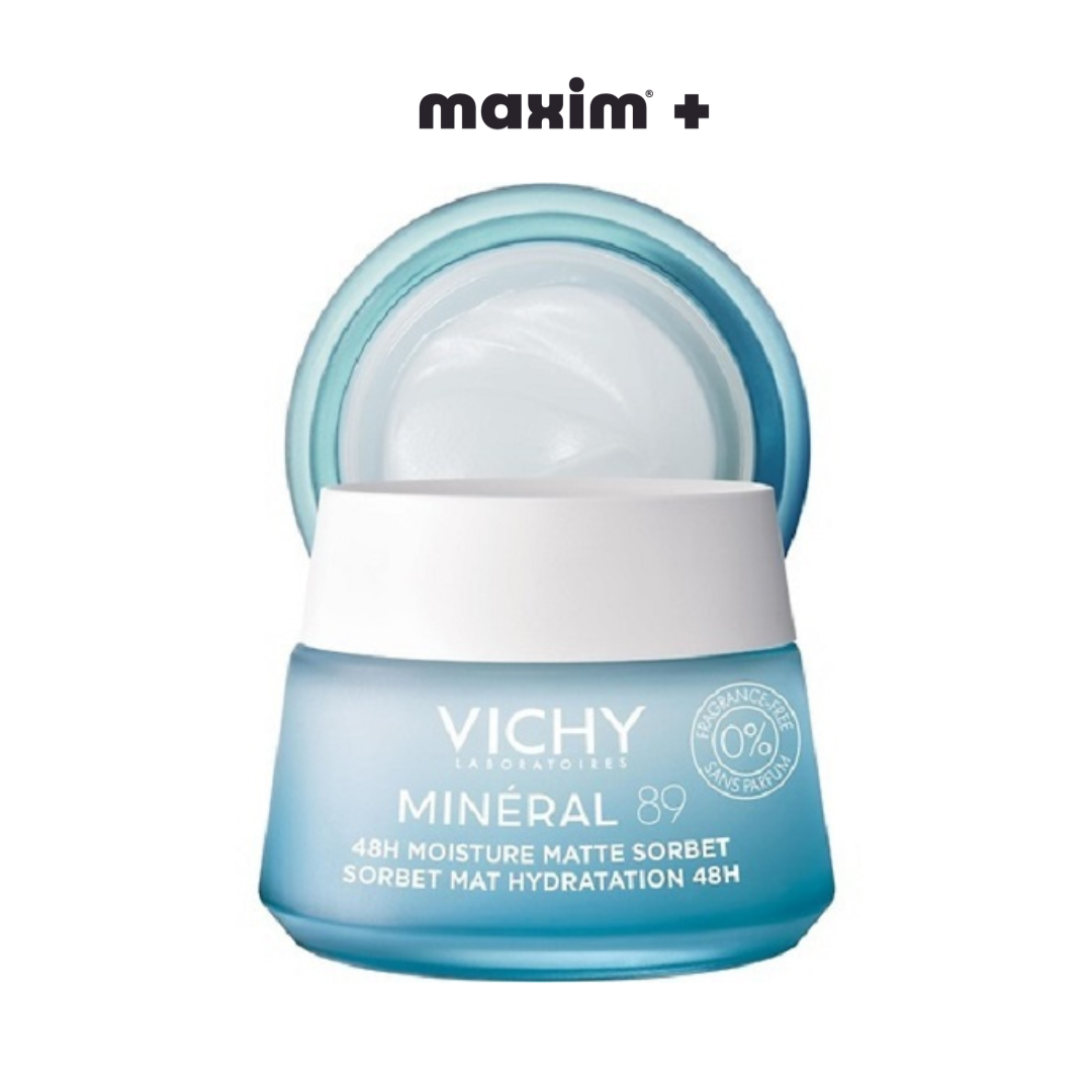 Vichy Mineral 89 48H Moisture Matte Sorbet Fragrance-Free Gel 50ml