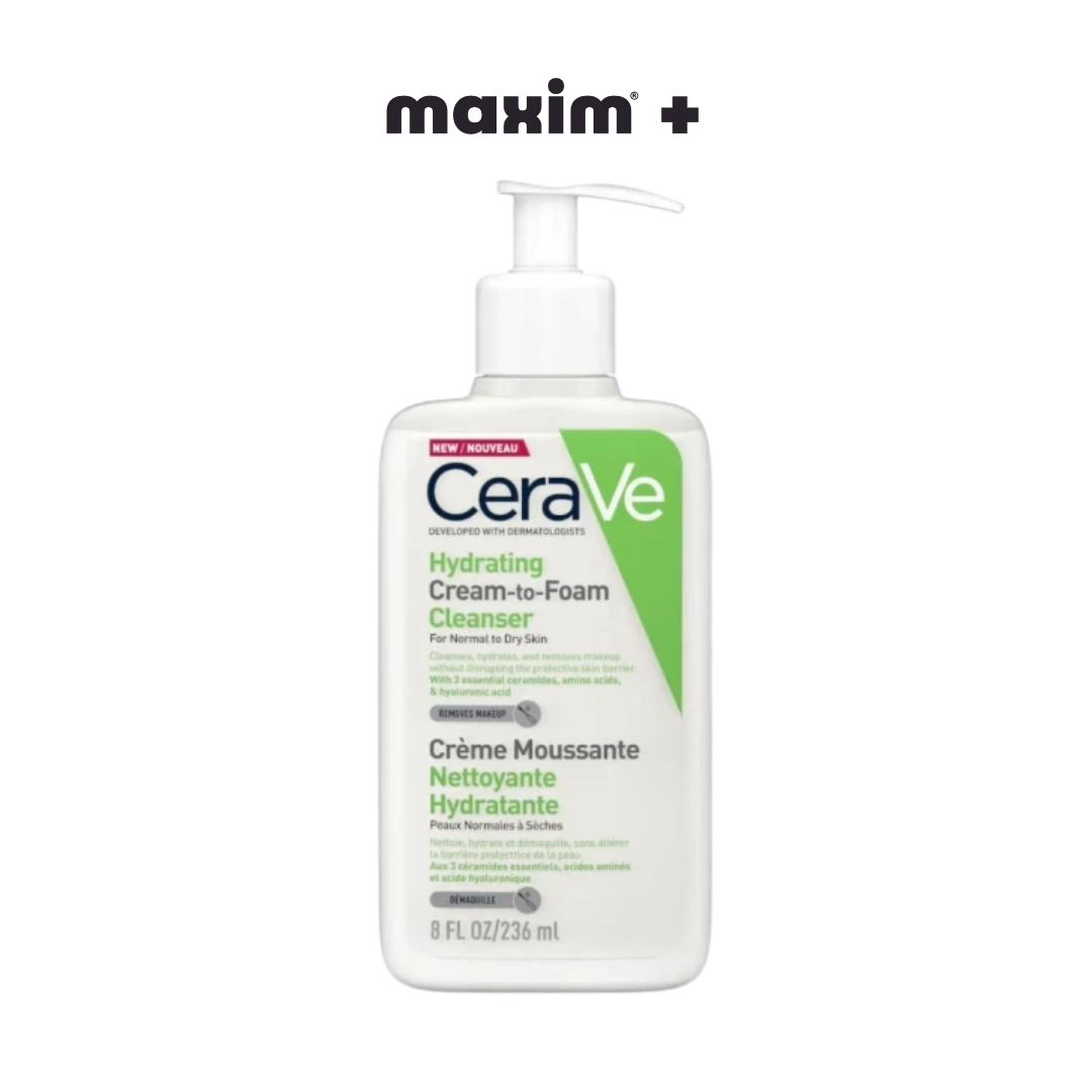 CeraVe Hydrating Cleanser Cream to Foam 236ml