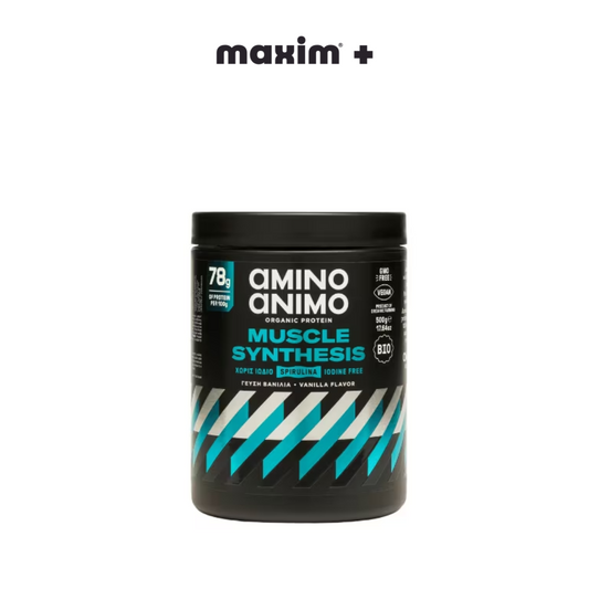 Physis Laboratory Amino Animo Muscle Synthesis Organic Protein Γεύση Βανίλια 500gr