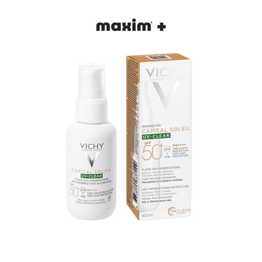 Vichy Capital Soleil UV-Clear SPF50+ Λεπτόρρευστο Αντηλιακό Προσώπου – 40ml