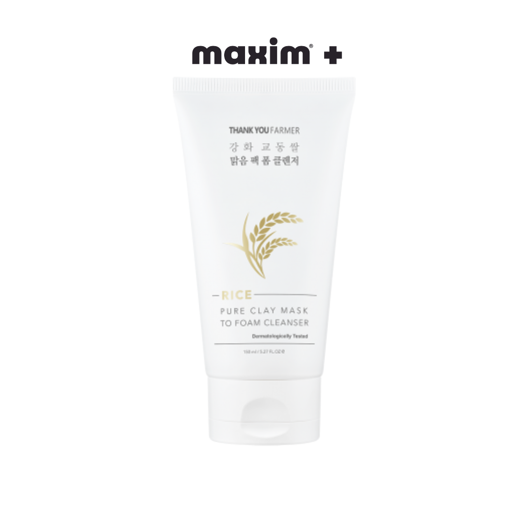 Thank You Farmer - Rice Pure Clay Mask to Foam Cleanser