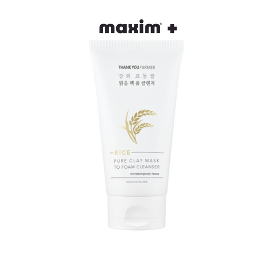 Thank You Farmer - Rice Pure Clay Mask to Foam Cleanser 150ml
