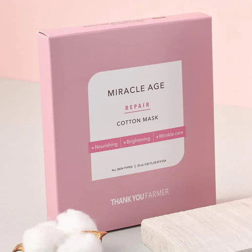 Thank You Farmer Miracle Age Repair Cotton Mask – Μάσκα Θρέψης & Αναζωογόνησης Προσώπου (1τμχ)