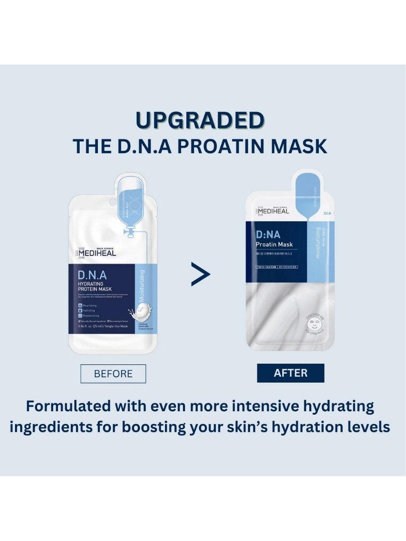 Mediheal D.NA Proatin Mask – Μάσκα με 19 Αμινοξέα για Λεπτές Γραμμές Ρυτίδες (25ml)