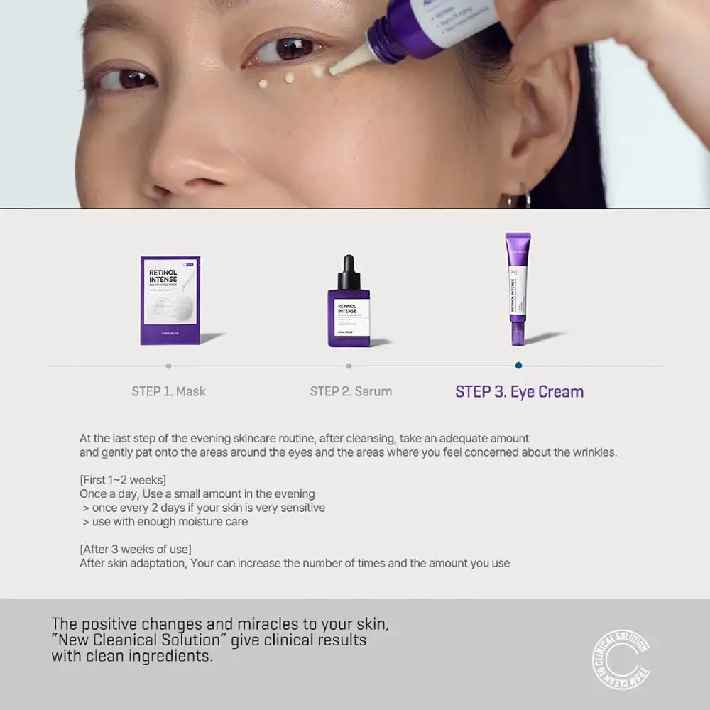 Some By Mi Retinol Intense Advanced Triple Action Eye Cream – Κρέμα Ματιών με Ρετινόλη για Σύσφιξη και Αντιγήρανση