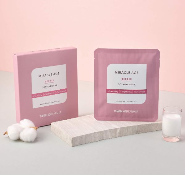Thank You Farmer Miracle Age Repair Cotton Mask – Μάσκα Θρέψης & Αναζωογόνησης Προσώπου (1τμχ)