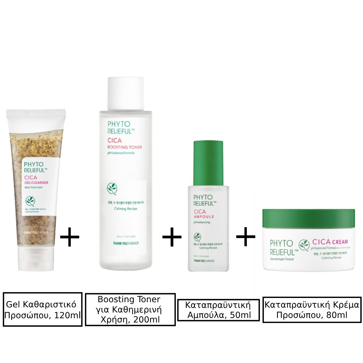 Thank You Farmer – Phyto Relieful Cica Boosting Toner Καταπραϋντική Τονωτική Λοσιόν με Cica για Καθημερινή Χρήση | 200ml