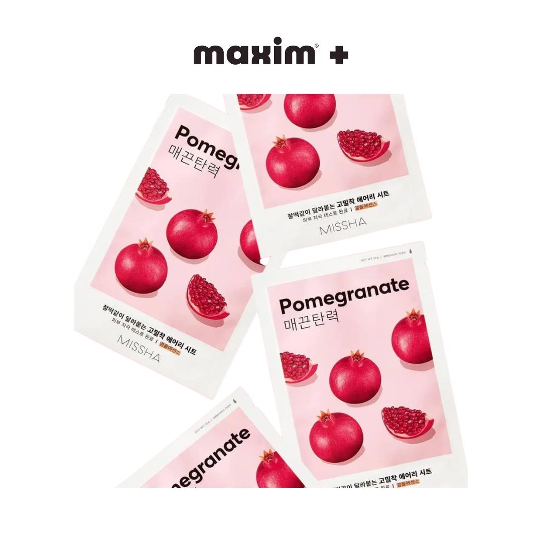MISSHA Airy Fit Sheet Mask - Pomegranate - Μάσκα με ρόδι για δράση κατά των ρυτίδων