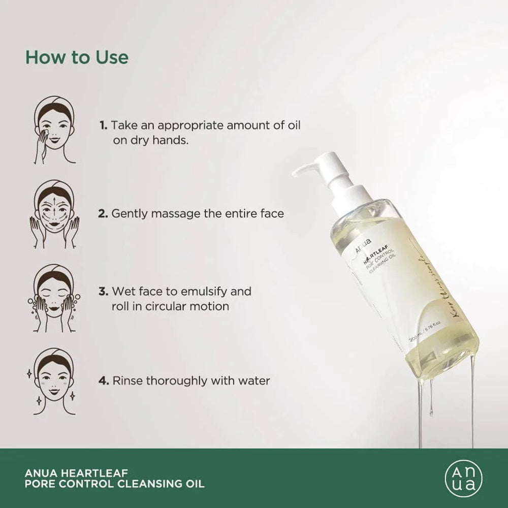 Anua Heartleaf Pore Control Cleansing Oil Mild