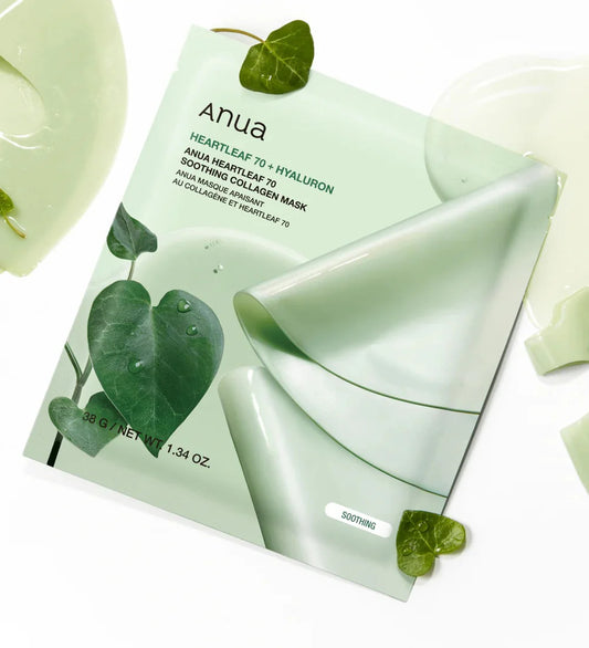 Anua Heartleaf 70 Soothing Collagen Mask - Καταπραϋντική gel ολονύκτια μάσκα