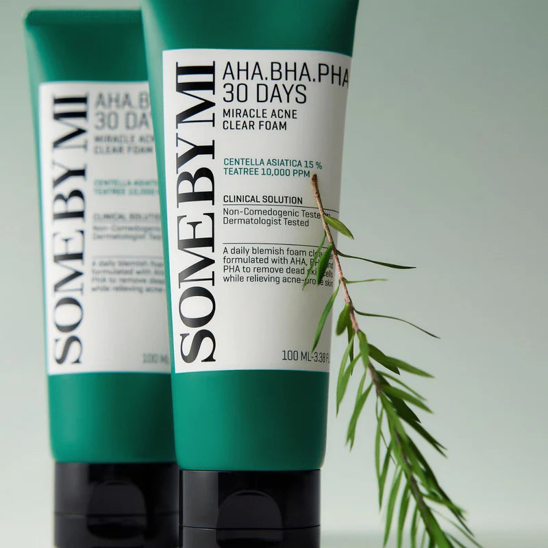 Some By Mi - AHA.BHA.PHA 30 Days Miracle Acne Clear Foam 100ml – Καθαριστικό Προσώπου για Ακμή & Εξυγίανση Πόρων