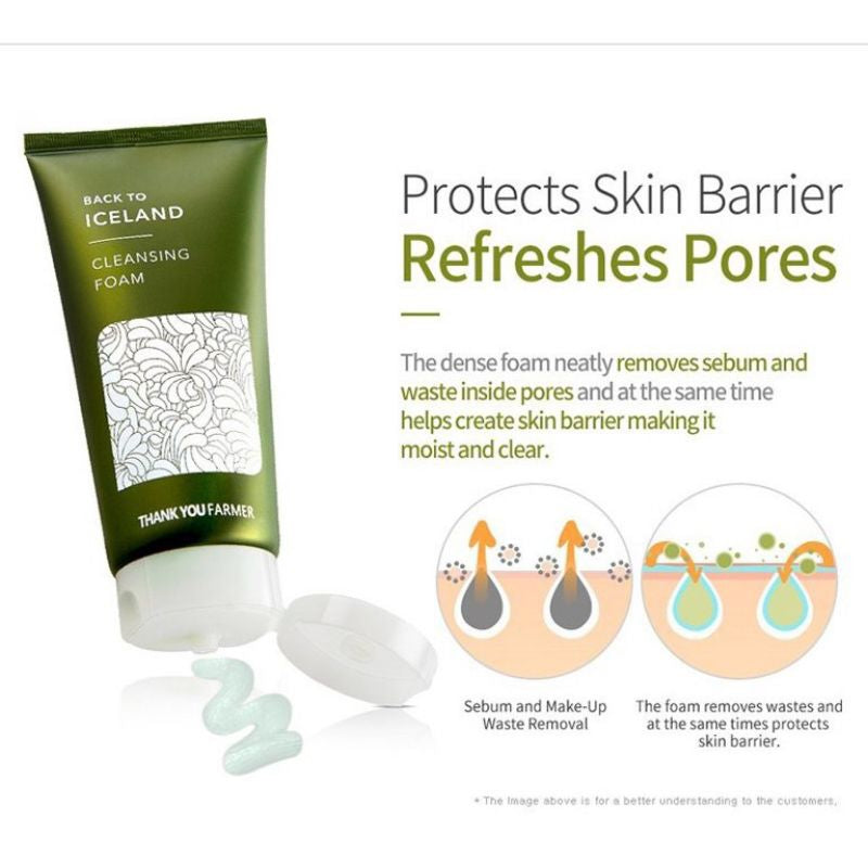 Thank You Farmer – Back To Iceland Cleansing Foam Αφρός Καθαρισμού με Εκχύλισμα Πόας | 120ml