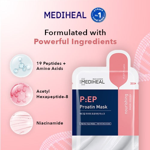 Mediheal P.EP Proatin Mask – Μάσκα Σύσφιξης με Αμινοξέα & Πεπτίδια
