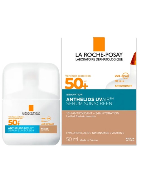 La Roche-Posay Athelios UVAIR Αντηλιακός Ορός Mε Χρώμα Medium Natural spf50+ 50mL