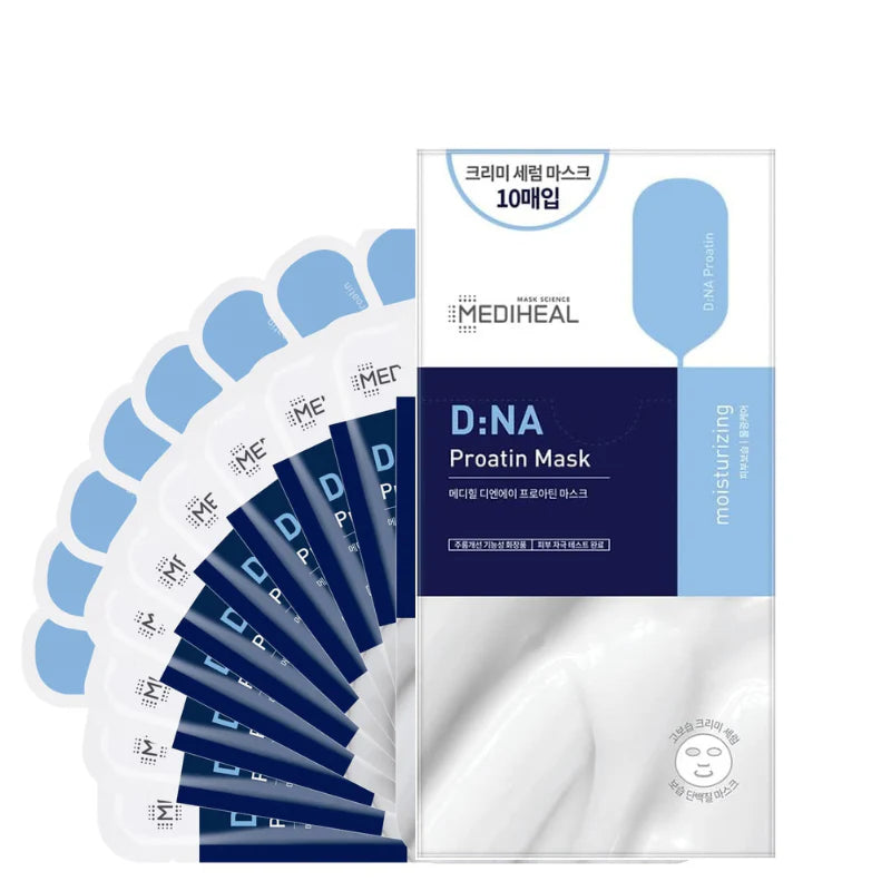 Mediheal D.NA Proatin Mask – Μάσκα με 19 Αμινοξέα για Λεπτές Γραμμές Ρυτίδες (25ml)