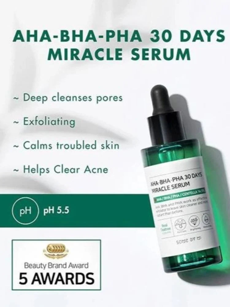 Some By Mi - AHA, BHA, PHA 30 Days Miracle Serum 50ml – Ορός Αναγέννησης και Εξυγίανσης για το Δέρμα