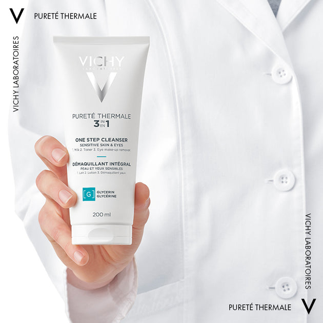 Vichy Pureté Thermale 3 in 1 Γαλάκτωμα Καθαρισμού Προσώπου για Ευαίσθητες Επιδερμίδες 300ml