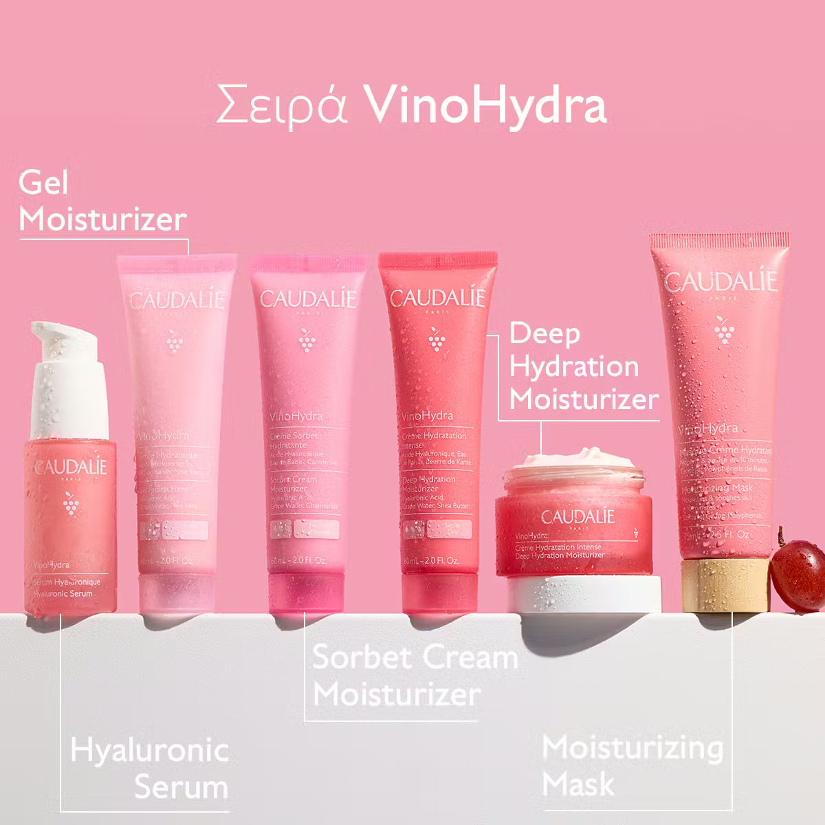 Caudalie VinoHydra Gel Καθαρισμού Προσώπου & Ματιών, 150ml