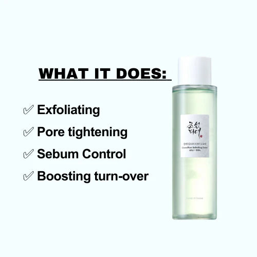 Beauty of Joseon Green Plum Refreshing Toner AHA + BHA Αναζωογονητικό Τόνερ, 150ml