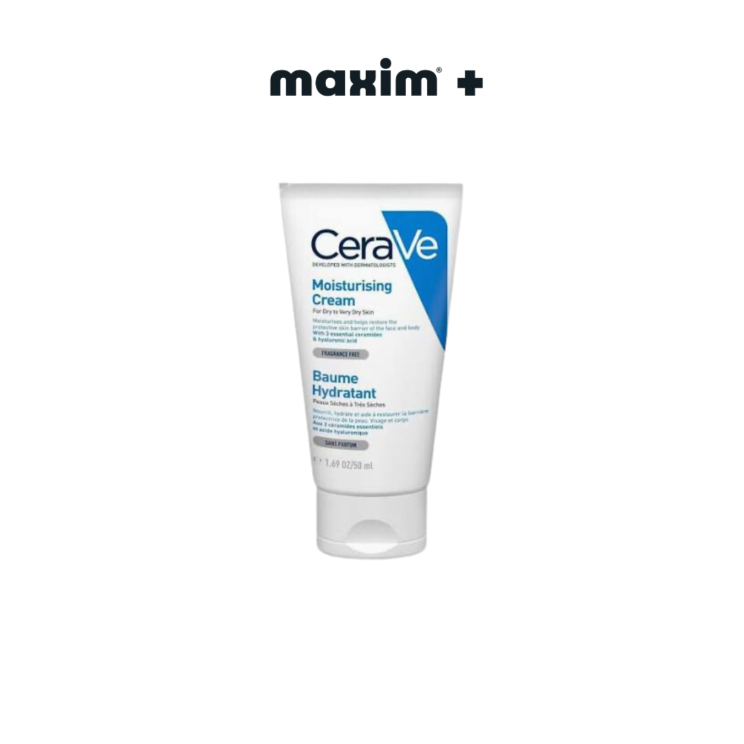 CeraVe Moisturizing Cream, Ενυδατική Κρέμα για Ξηρό/Πολύ Ξηρό Δέρμα 50ml