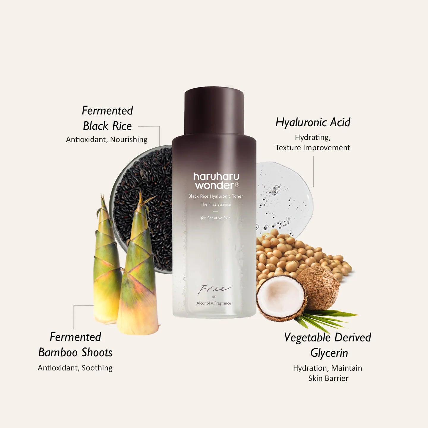 Haruharu Wonder Black Rice Hyaluronic Toner – Τονωτική Λοσιόν 150ml