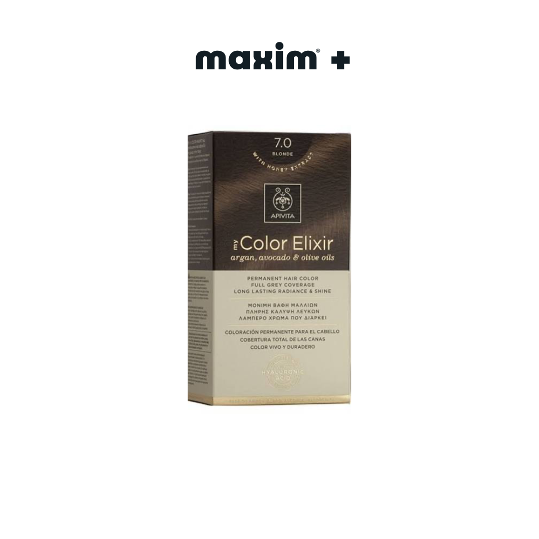 Apivita My Color Elixir 7.0, Βαφή Μαλλιών Ξανθό 1τμχ