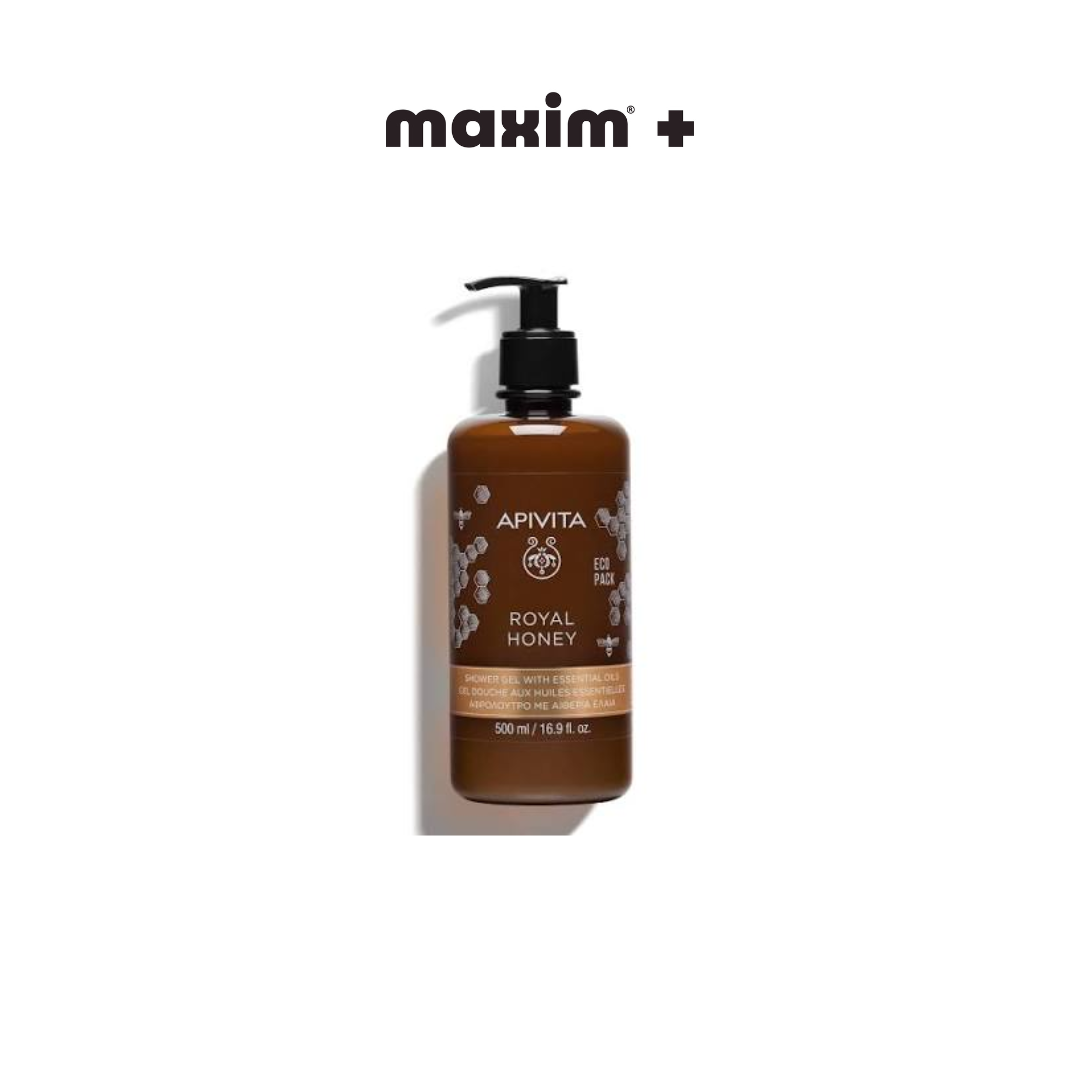 Apivita Royal Honey Shower Gel Κρεμώδες Αφρόλουτρο με Αιθέρια Έλαια, 500ml