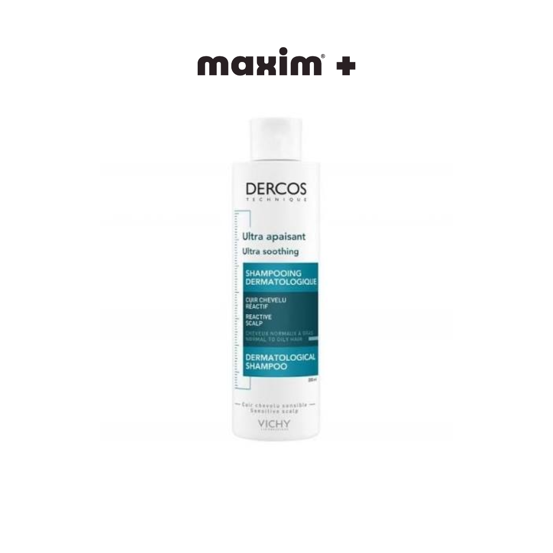 Vichy Dercos Ultra Soothing Greasy Hair Καταπραϋντικό Σαμπουάν για Κανονικά - Λιπαρά Μαλλιά, 200ml