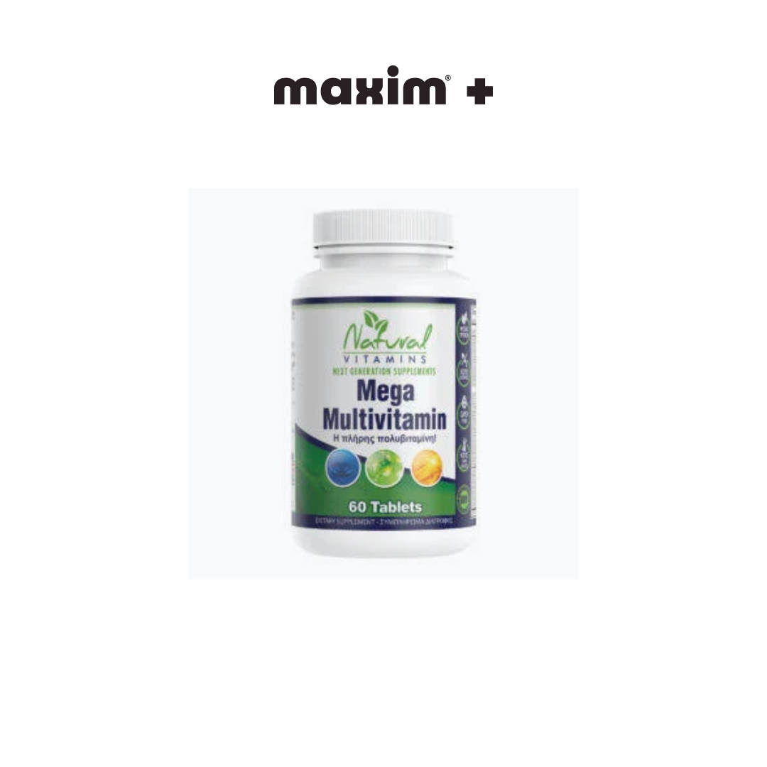 Natural Vitamins Mega Multivitamin, 30tabs