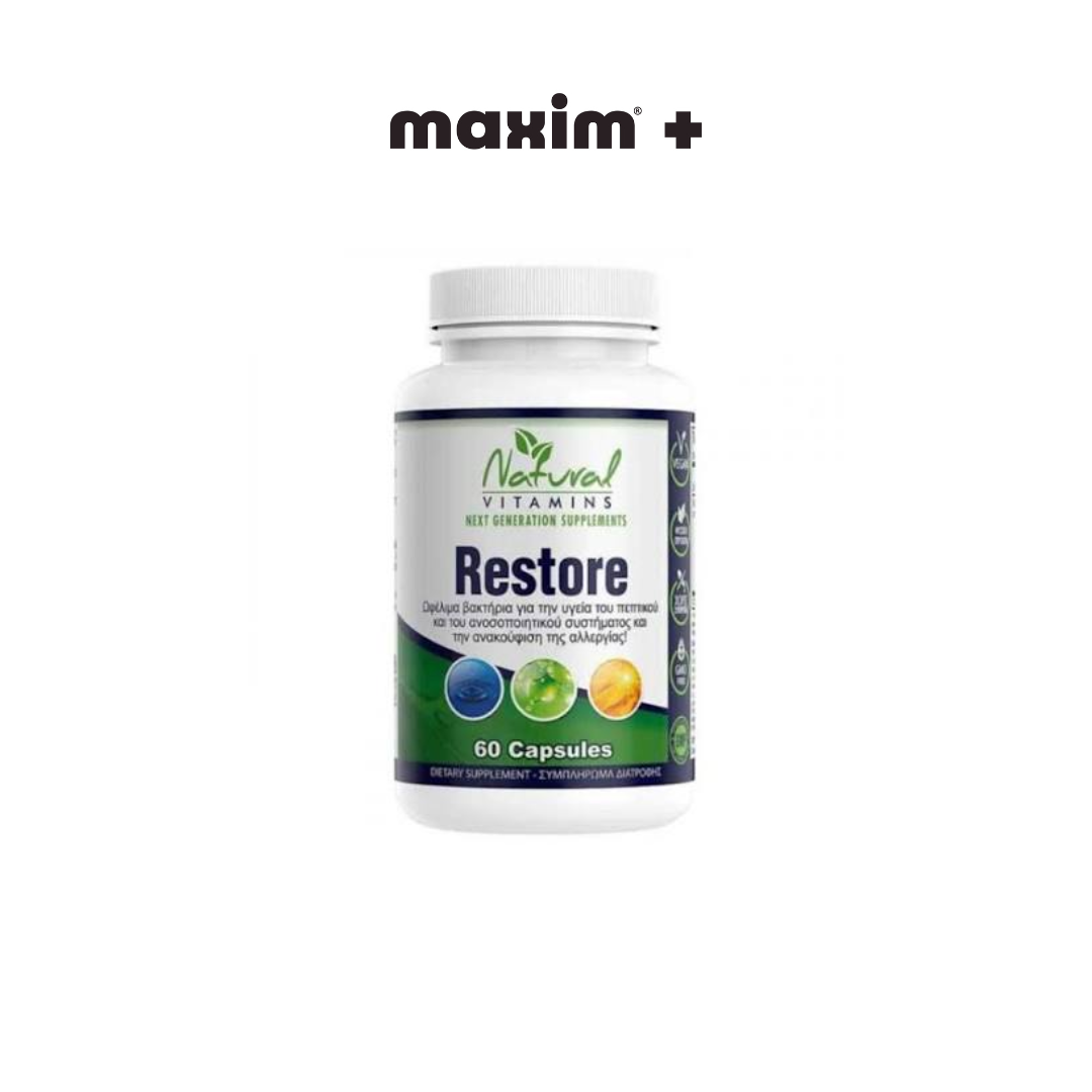 Natural Vitamins Restore, 60caps
