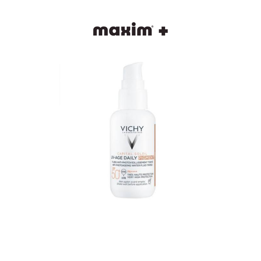 Vichy Capital Soleil UV-Age Daily Tinted Light SPF50+ Αντηλιακό Προσώπου Κατά της Φωτογήρανσης Με Light Χρώμα, 40ml