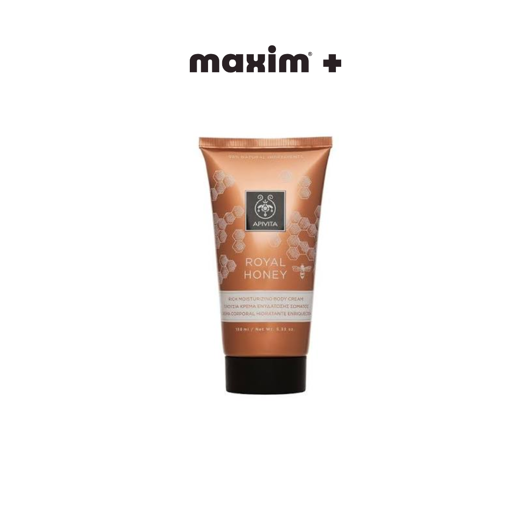 Apivita Royal Honey Rich Moisturizing Body Cream Πλούσια Κρέμα Ενυδάτωσης Σώματος, 150ml