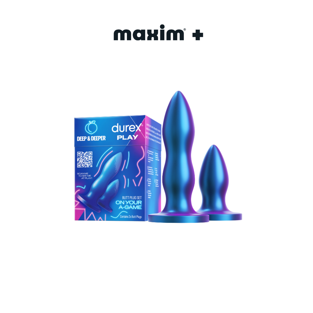 Durex Play Deep & Deeper Butt Plug Set On Your A-Game Πρωκτικές Σφήνες, 2τεμ, 1σετ