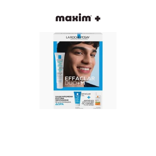 La Roche Posay Promo με Effaclar Duo+M Επανορθωτική Κρέμα κατά των Ατελειών, 40ml & Δώρο Effaclar Gel Τζελ Καθαρισμού, 50ml & Anthelios UVMUNE 400 Oil Control Fluid Αντηλιακό Προσώπου για Λιπαρές Επιδερμίδες SPF50+, 3ml, 1σετ