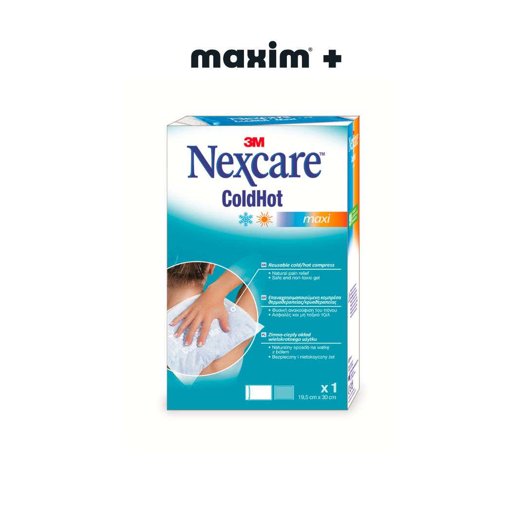 Nexcare Coldhot Maxi, Επαναχρησιμοποιούμενη Κομπρέσα Θερμοθεραπείας/Κρυοθεραπείας (19.5 x 30cm)