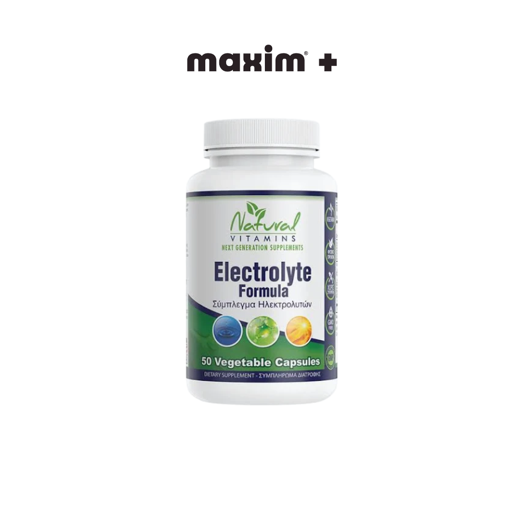 Natural Vitamins Electrolyte Formula, 50veg.caps
