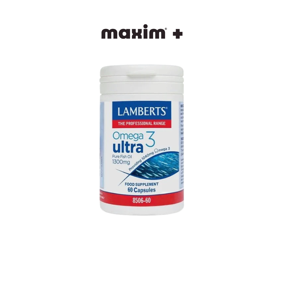 Lamberts Omega 3Ultra Pure Fish Oil 1300mg, 60caps