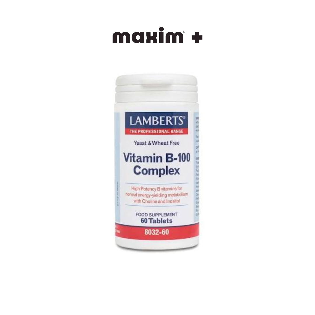 Lamberts Vitamin B-100 Complex, 60tabs