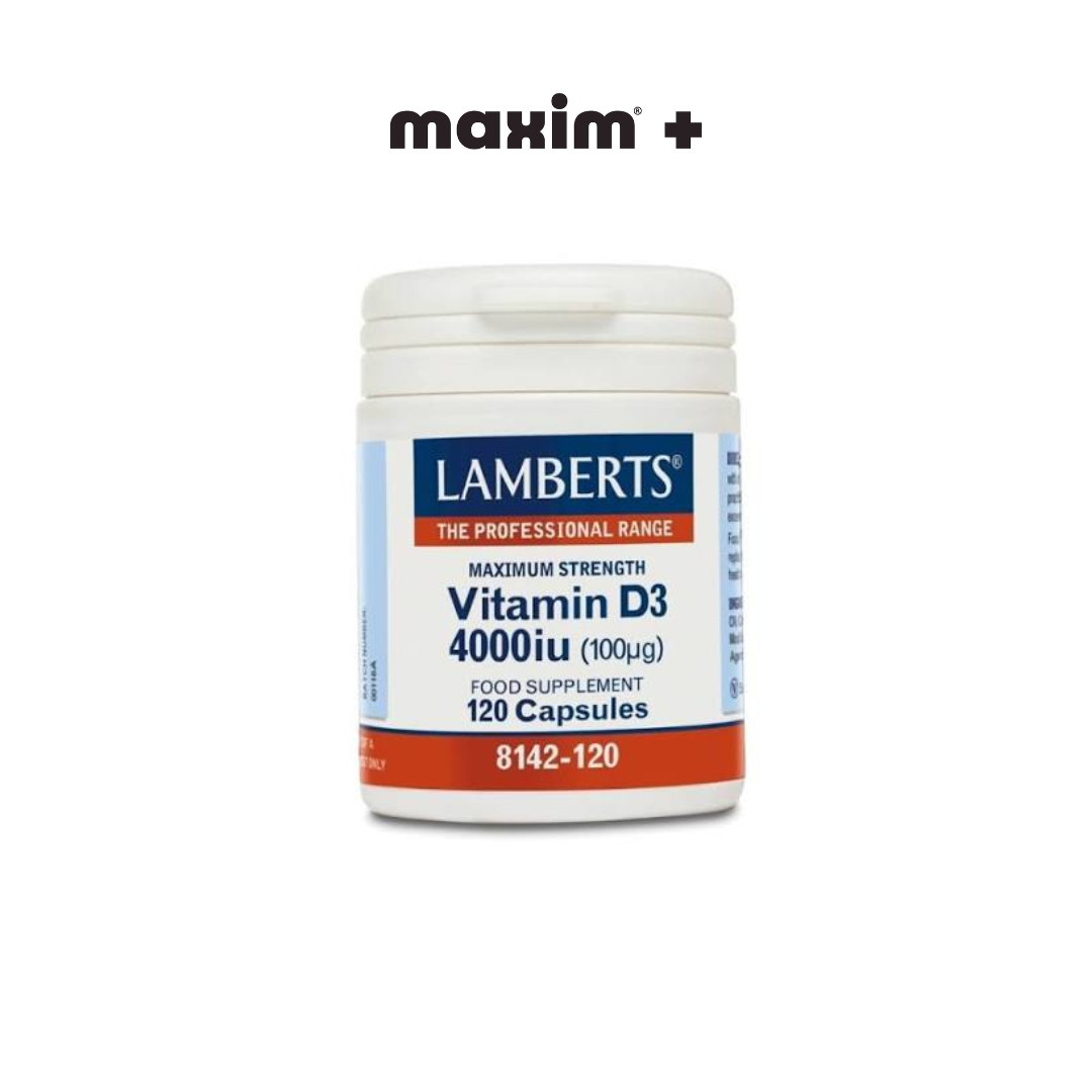 Lamberts Vitamin D3 4000iu (100μg), 120caps