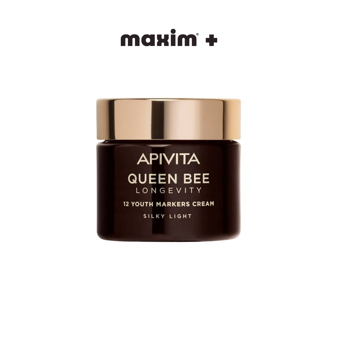 Apivita Queen Bee Longevity Light Day Cream Ελαφριά Βελούδινη Κρέμα Για Δράση Σε 12 Δείκτες Νεότητας, 50ml