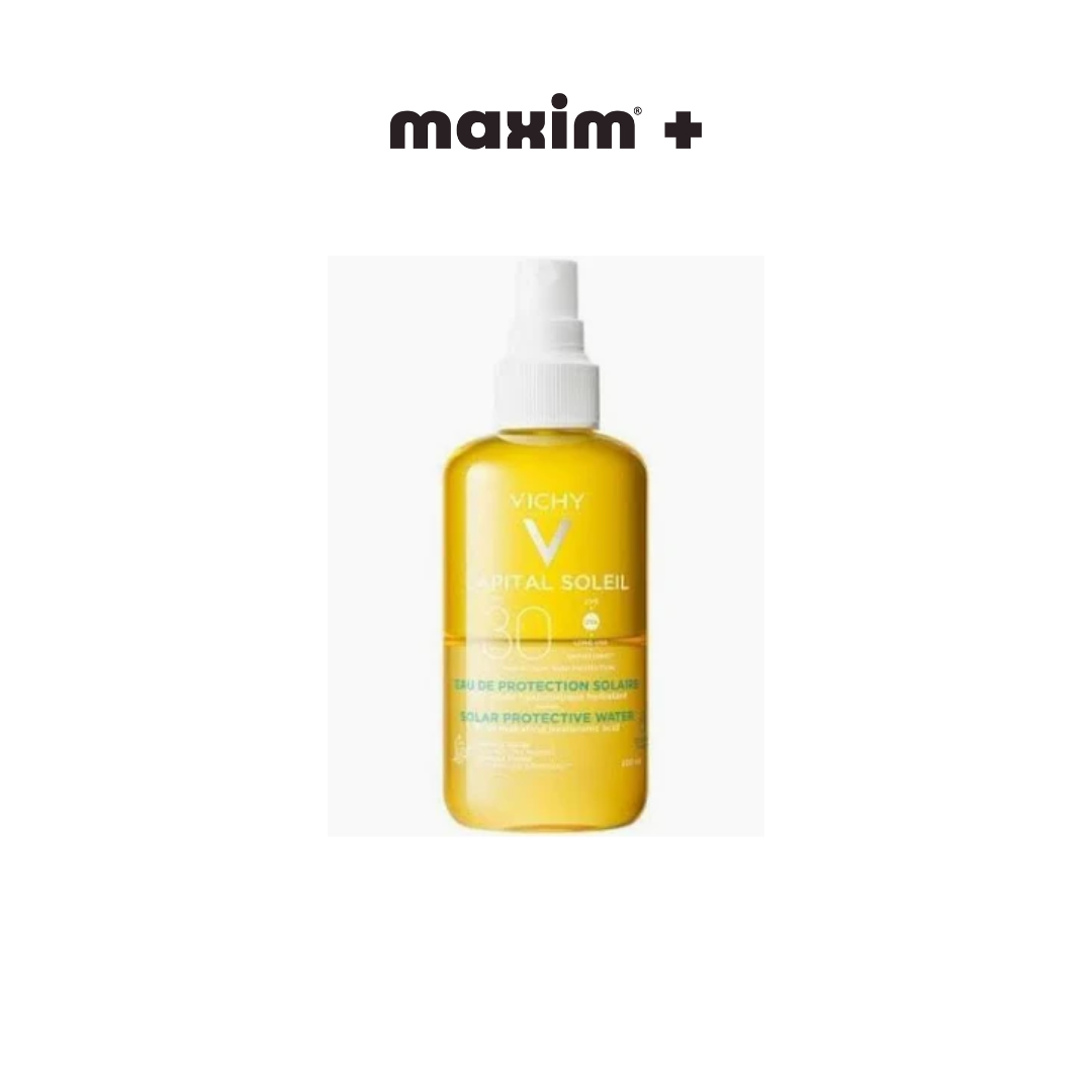 Vichy Capital Soleil Solar Protective Water SPF30 Αντηλιακό Νερό Προστασίας & Ενυδάτωσης με Υαλουρονικό Οξύ, 200ml
