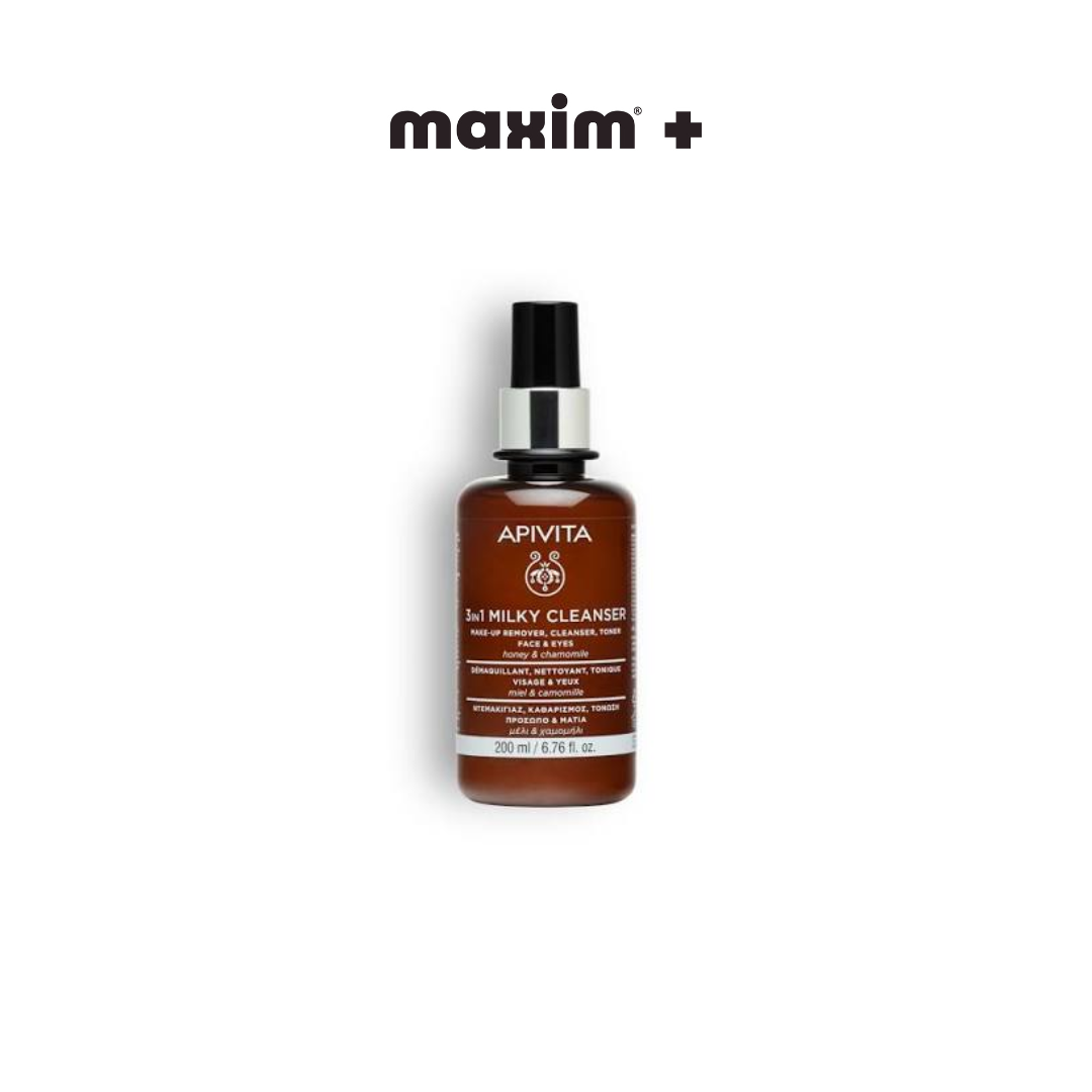 Apivita Γαλάκτωμα Καθαρισμού 3σε1, 200ml
