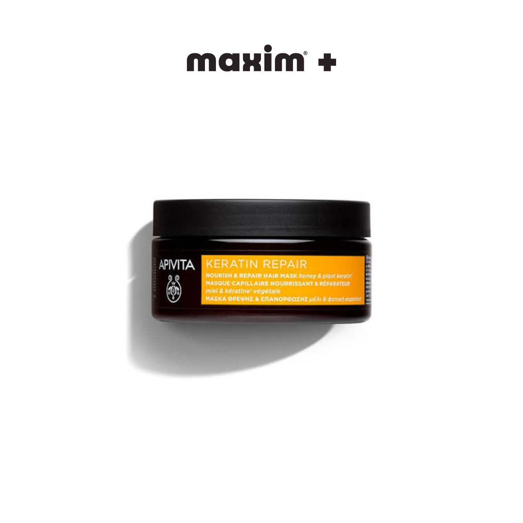 Apivita Keratin Repair Nourish & Repair Hair Mask Μάσκα Θρέψης & Επανόρθωσης, 200ml