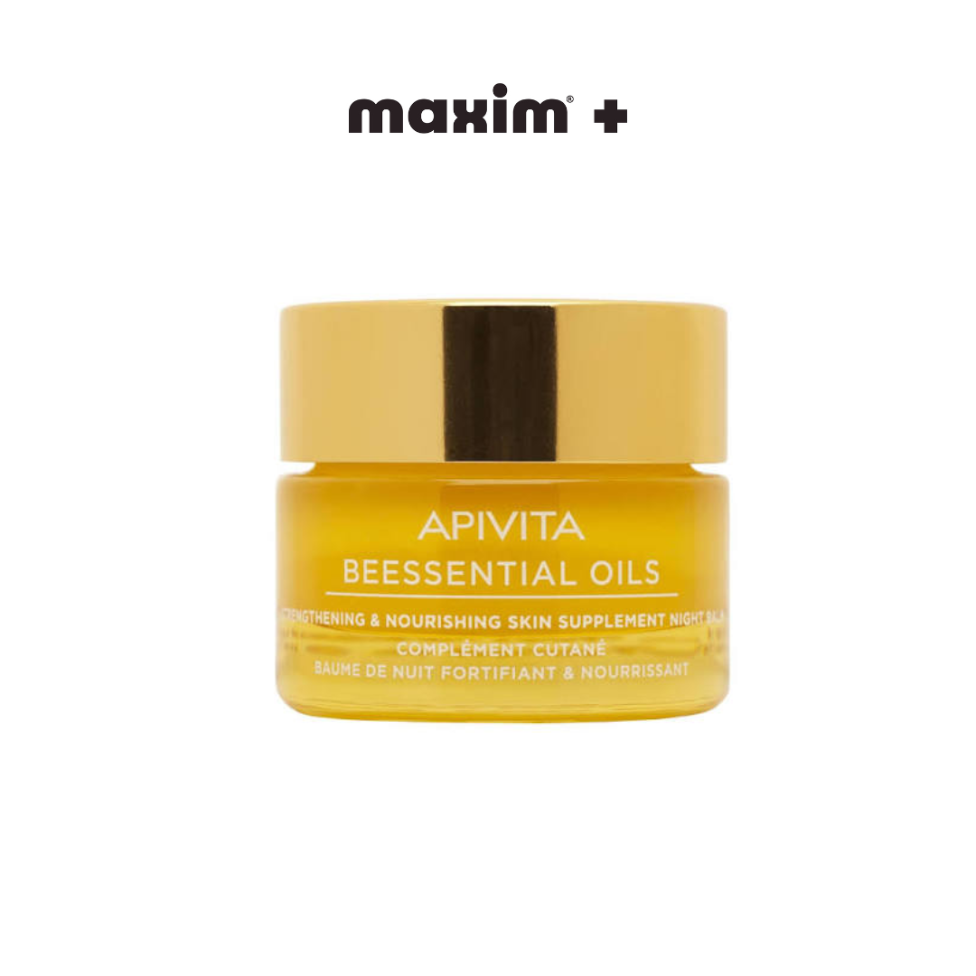 Apivita Balm Προσώπου Νύχτας, Συμπλήρωμα Ενδυνάμωσης & Ενυδάτωσης της Επιδερμίδας, 15ml