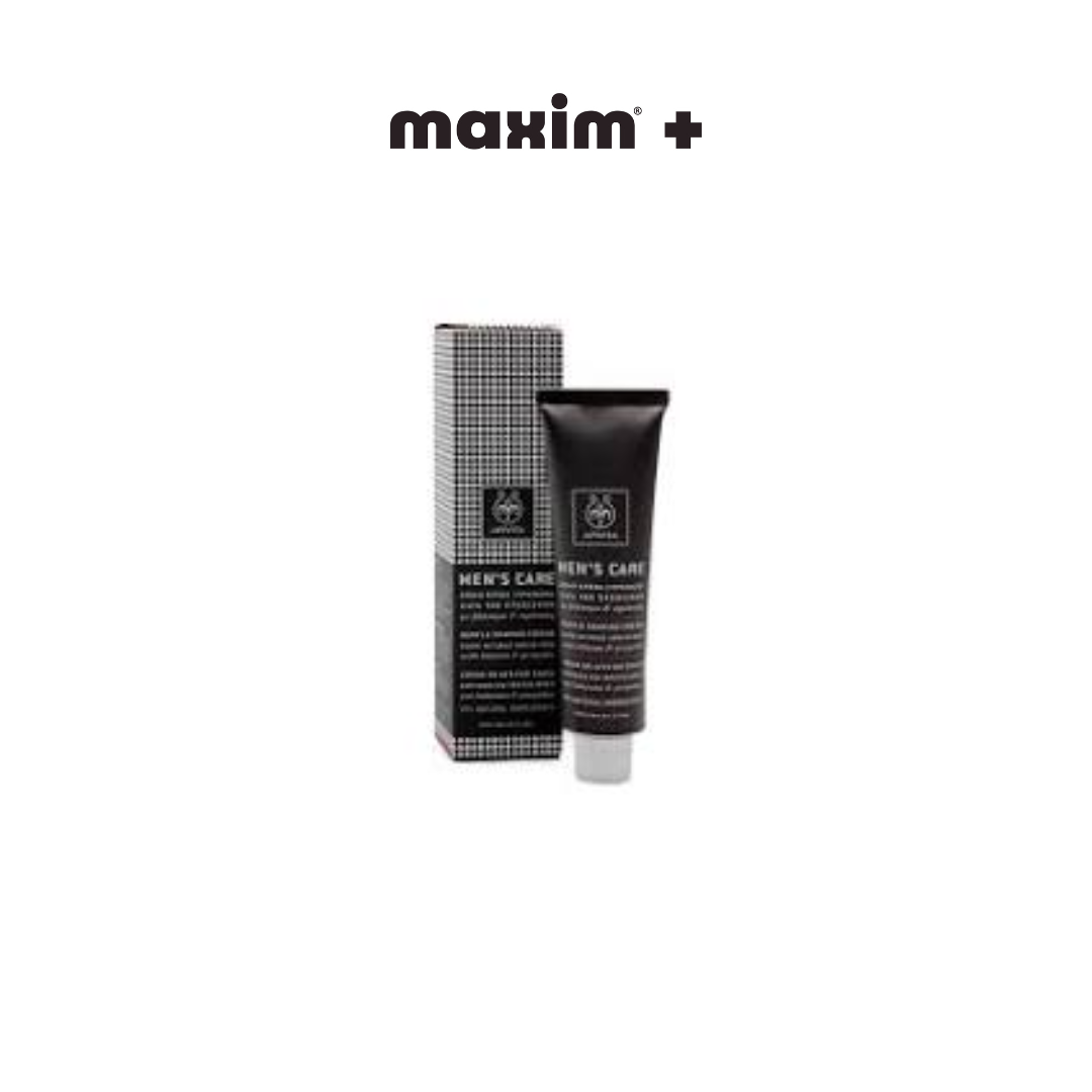 Apivita Men's Care Απαλή κρέμα ξυρίσματος κατά των ερεθισμών, 100ml