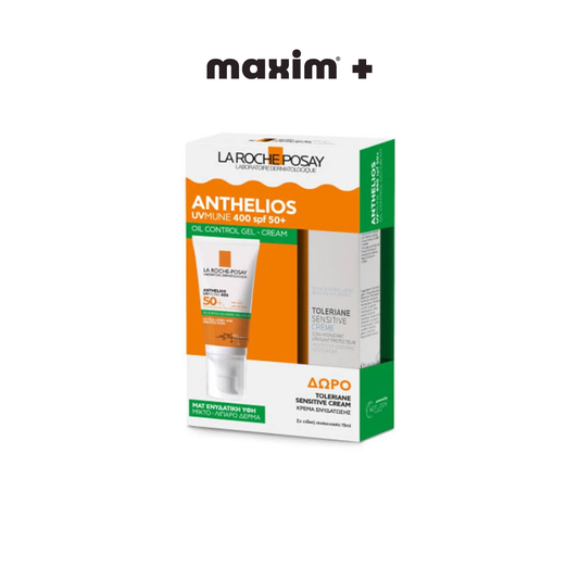 La Roche Posay Set Anthelios UVMune 400 Oil Control Fluid SPF50+ 50ml & Δώρο Toleriane Sensitive Cream 15ml