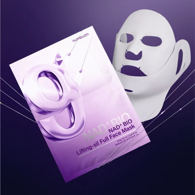 Numbuzin  No.9 NAD Bio Lifting Full Cover Facial Mask - Διπλή μάσκα προσώπου με άμεση ανόρθωση και λάμψη