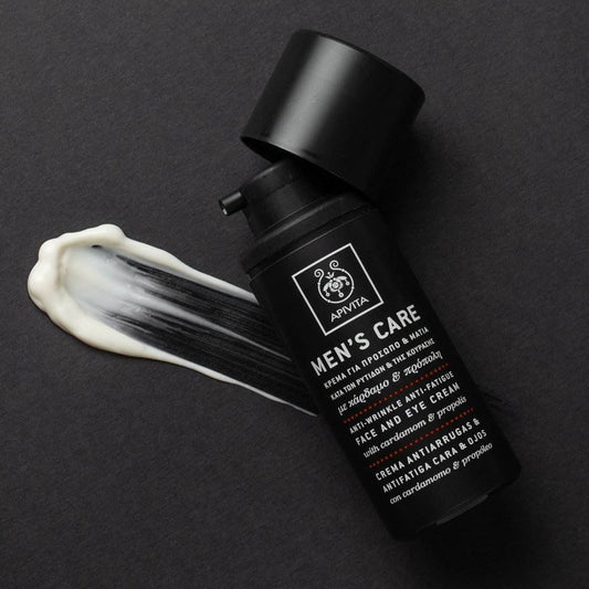 Apivita Promo Men’s Care Σετ Ανδρικής Περιποίησης με Κρέμα Προσώπου & Ματιών, 50ml, Gel Καθαρισμού για Πρόσωπο & Μάτια, 50ml & Δώρο Σαμπουάν – Αφρόλουτρο, 250ml, 1σετ