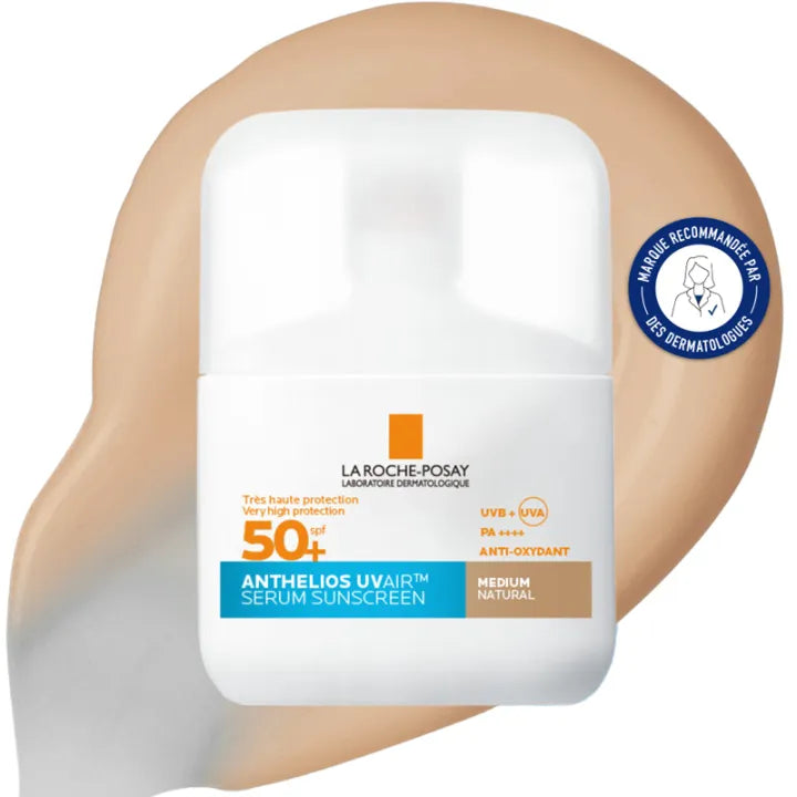 La Roche-Posay Athelios UVAIR Αντηλιακός Ορός Mε Χρώμα Medium Natural spf50+ 50mL